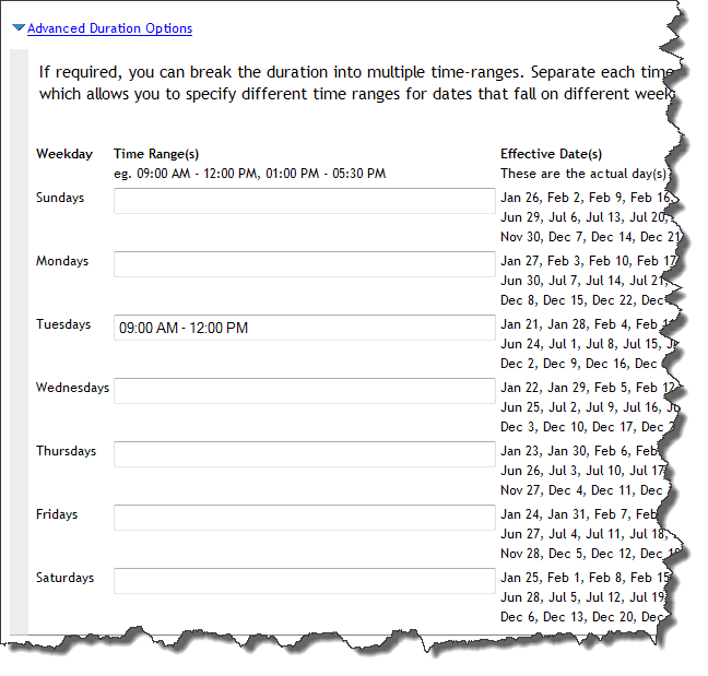 Image:Restricting Services to particular Days: Part 2